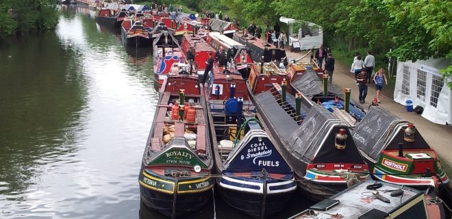 Flotilla of Traditional Canal Boats